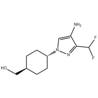 シクロヘキサンメタノール、4-[4-アミノ-3-(ジフルオロメチル)-1H-ピラゾール-1-イル]-、Trans-CAS No.: 2434841-21-9